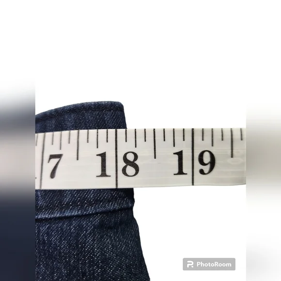 L.L.Bean Classic Fit Cotton Denim Jean Skirt Women 18 Blue Pockets - Picture 2 of 6